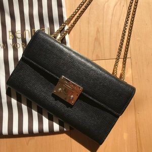HENRI BENDEL WALDORF CLUTCH BLACK PURSE WALLET